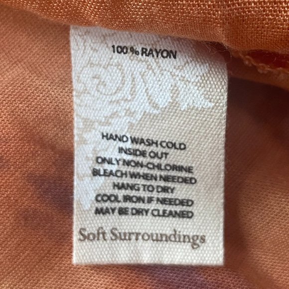 NWT-Soft Surroundings Sunset Bali Maxi Dress Boho Tie Dye Tropical Watercolor-PL - Picture 12 of 13